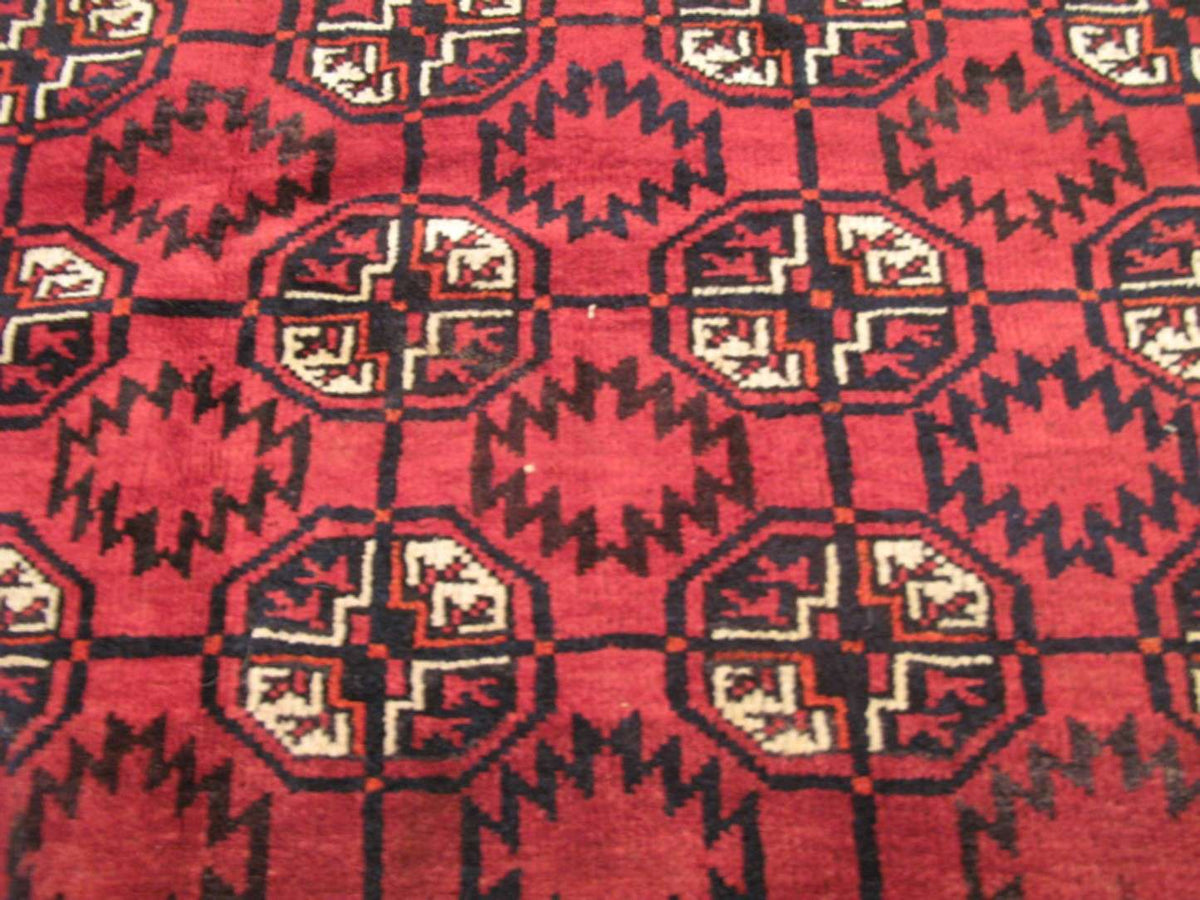 4' 0" x 6' 8" Persian Turkmen Rug image 8