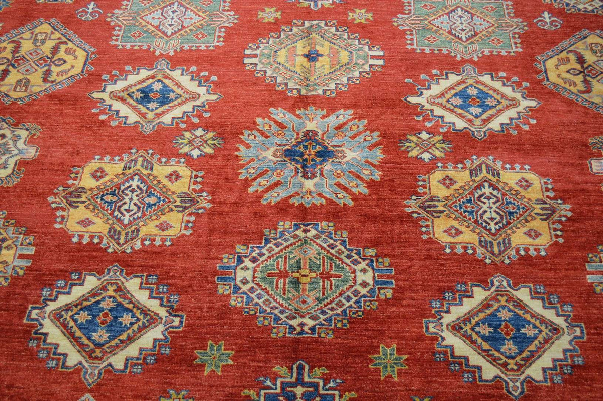 10' 8" x 14' 3" Pakistan Kazak Rug image 2