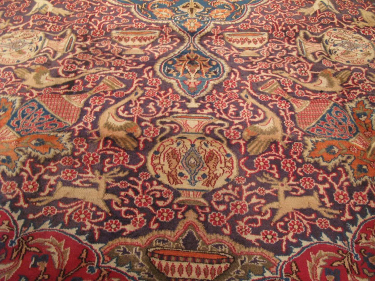 9' 7" x 12' 9" Persian Kashmar Rug image 8