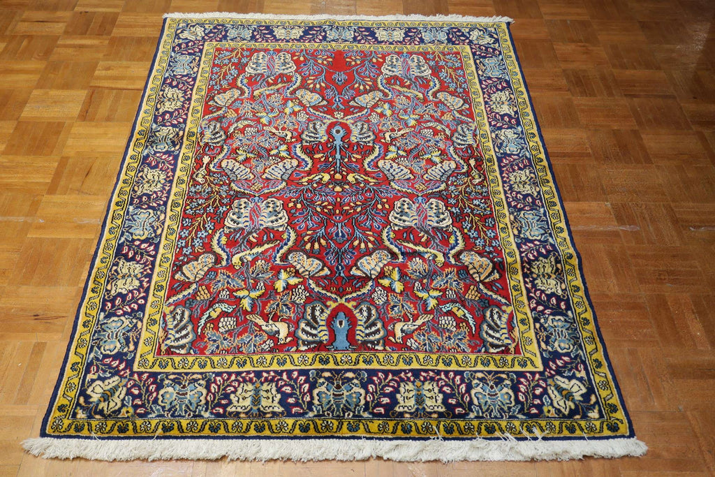 3' 5" x 5' 1" Persian Shahreza Rug image 6