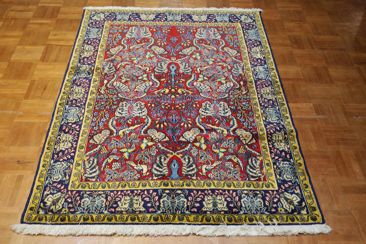 3' 5" x 5' 1" Persian Shahreza Rug image 6