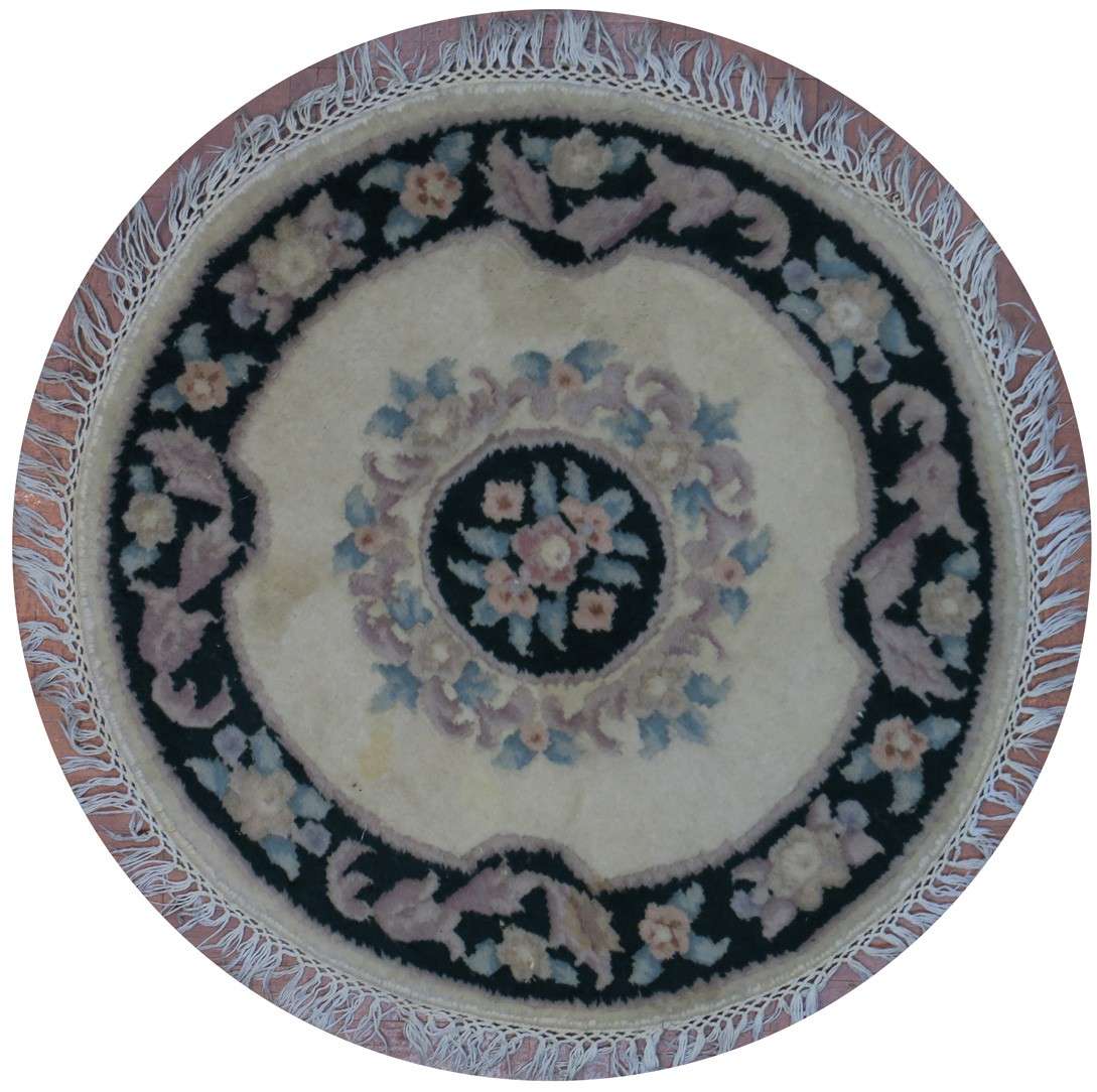 3' 0" x 3' 0" China Tabriz Round Rug image 0
