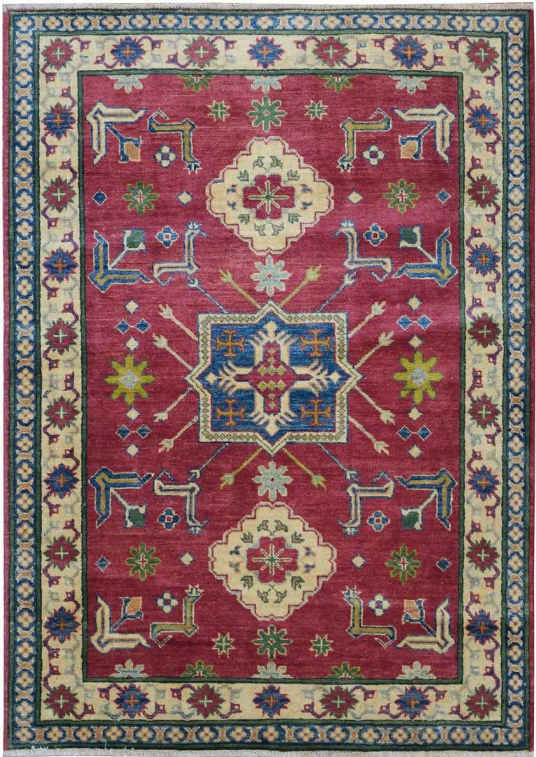 4' 3" x 6' 2" Pakistan Kazak Rug image 0