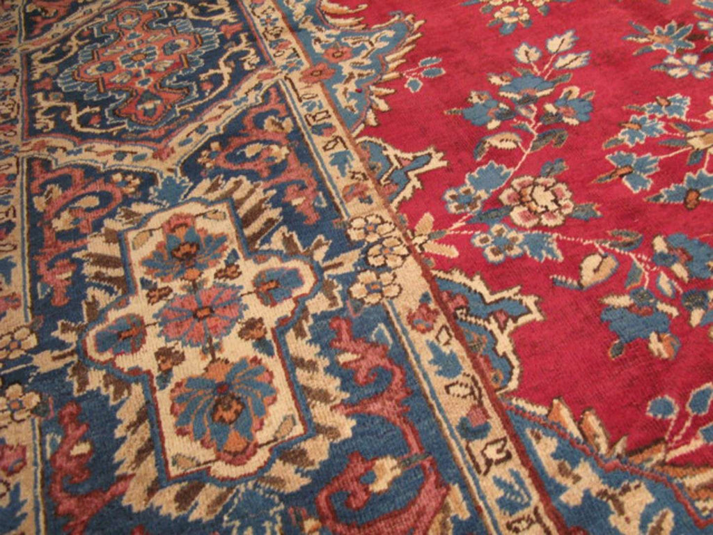 8' 8" x 11' 6" Persian Yaazd Rug image 2
