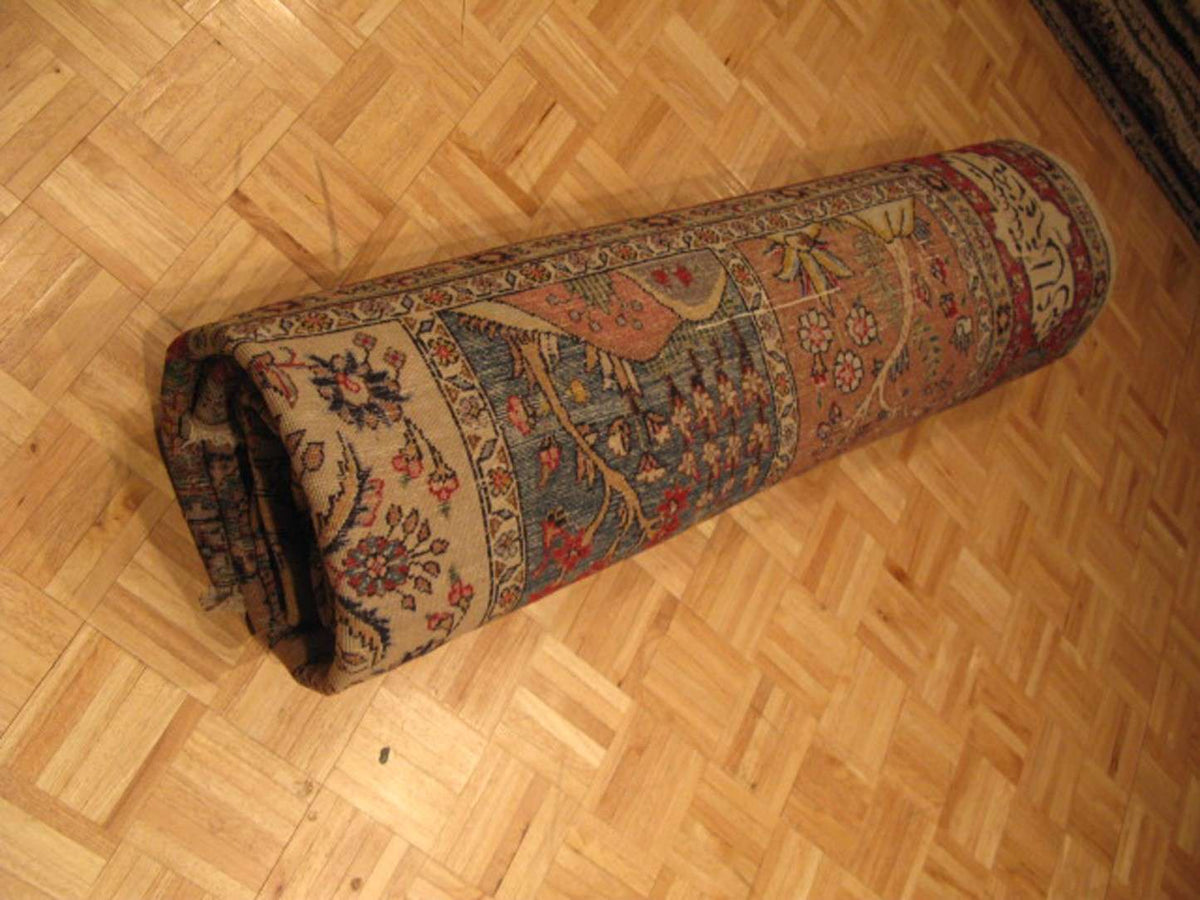 9' 7" x 11' 7" Persian Tabriz Rug image 11