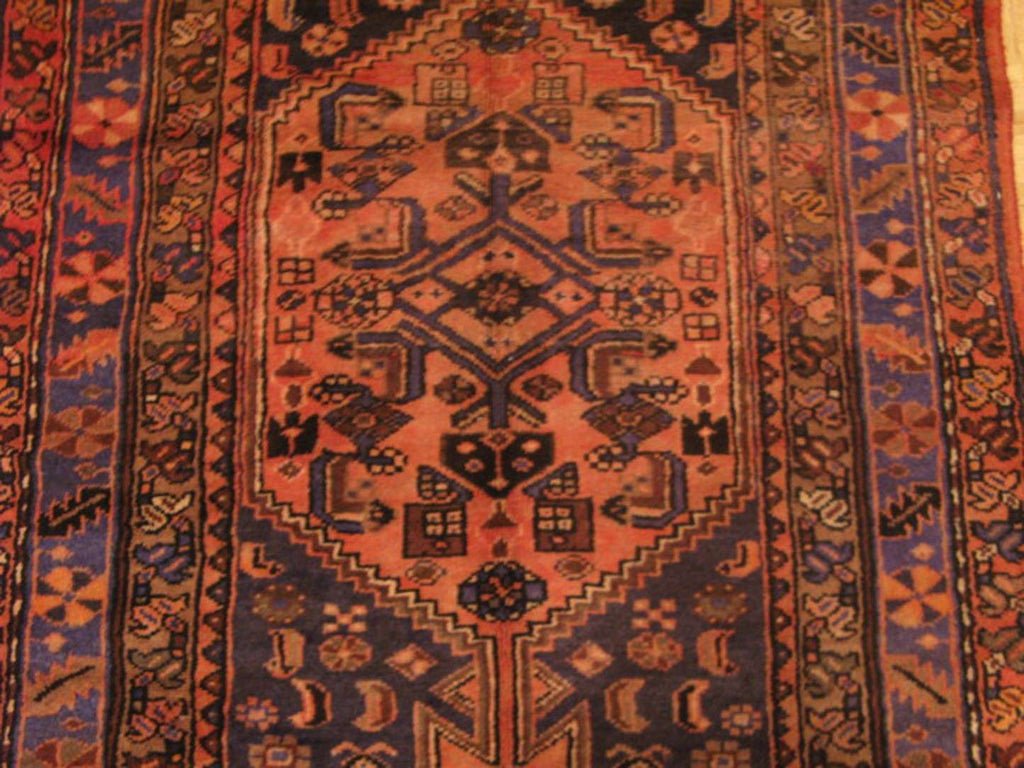 3' 6" x 10' 0" Persian Zanjan Runner image 9