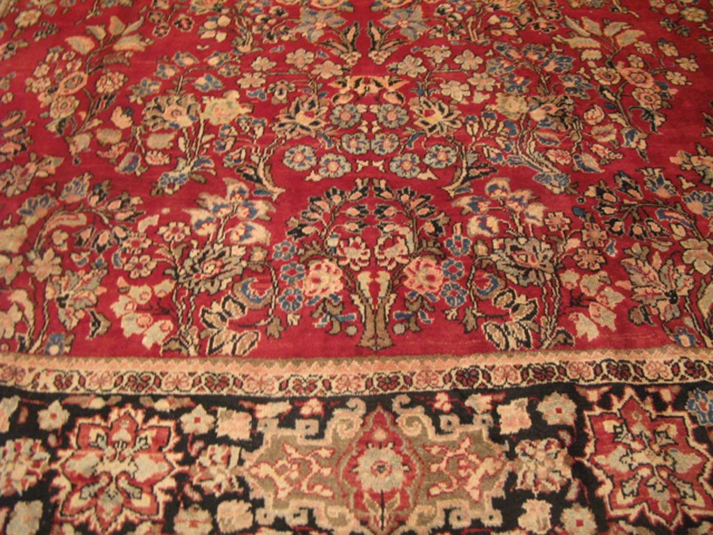 8' 8" x 11' 9" Persian Sarouk Rug image 2