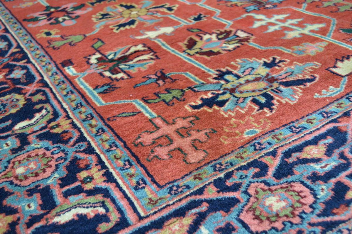 5' 9" x 9' 0" India Heriz Rug image 2
