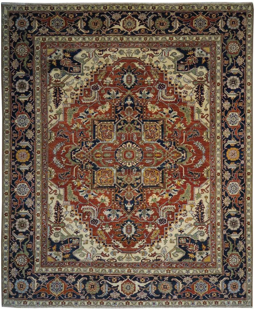 8' 0" x 9' 8" Pakistan Serapi Rug image 0