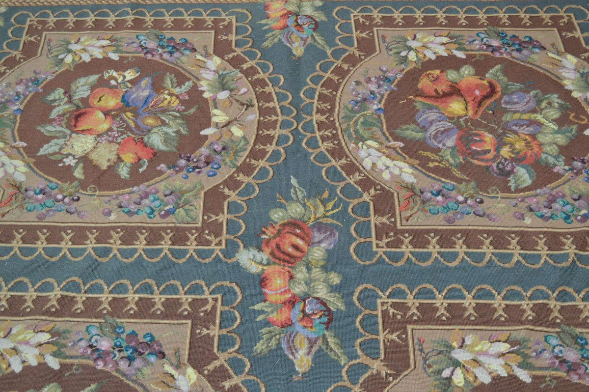 6' 0" x 8' 7" French Needlepoint Rug image 7