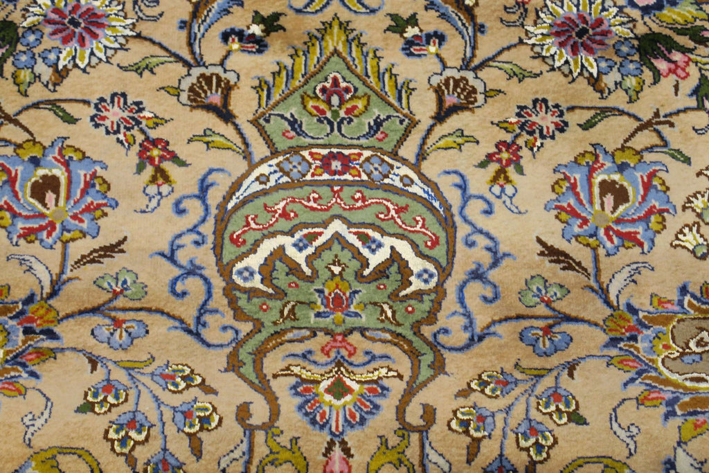 9' 8" x 13' 4" Persian Kashan Rug image 1