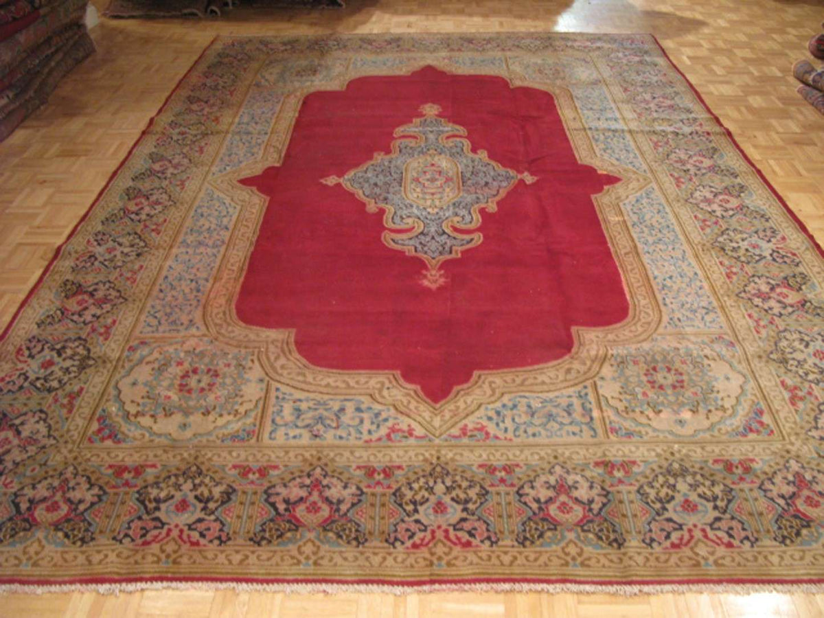 8' 9" x 12' 1" Persian Kerman Rug image 7