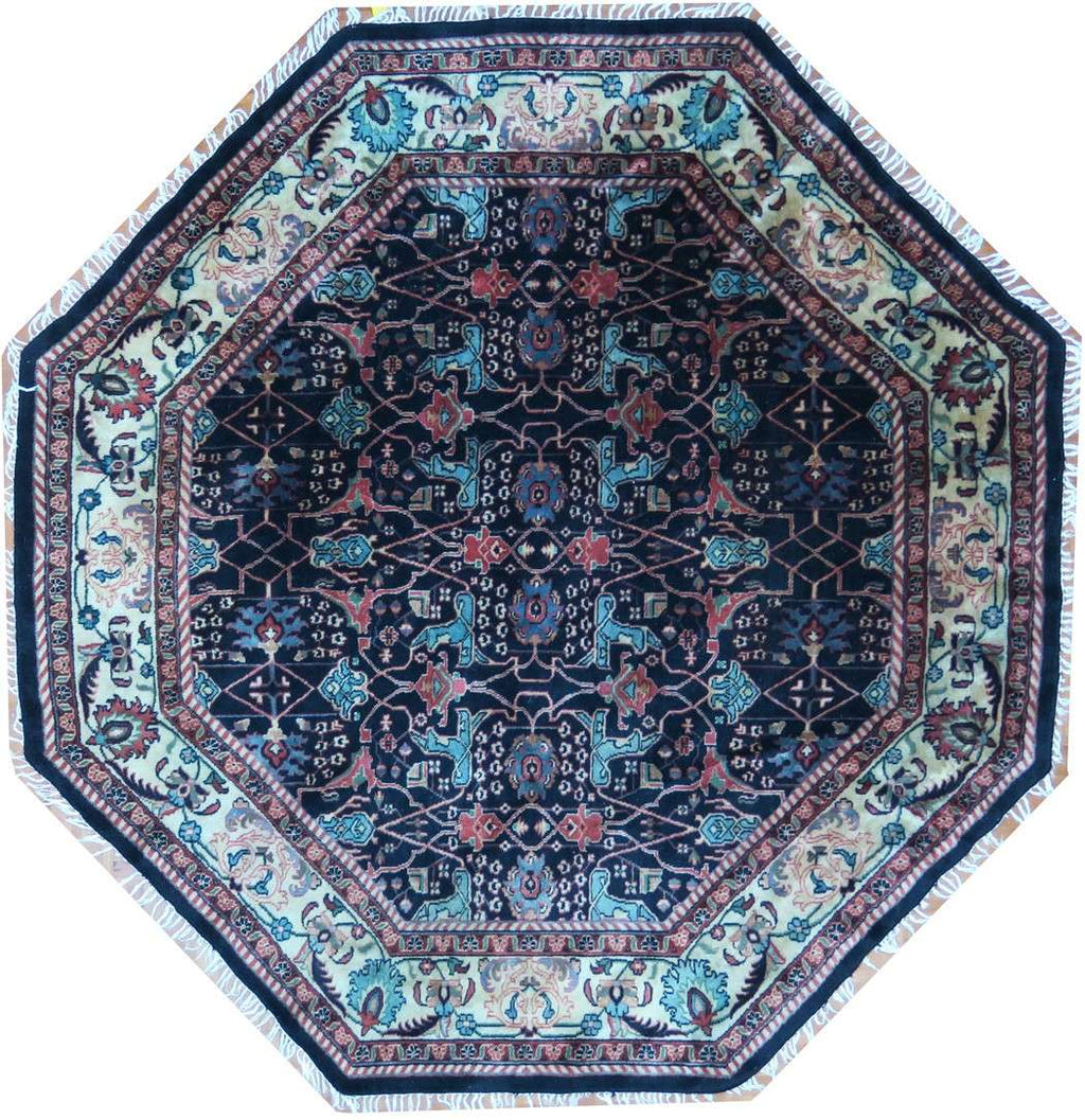 8' 8" x 8' 8" India Tabriz Octagon Rug image 0