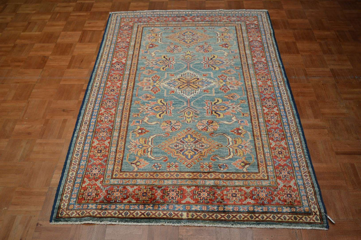 4' 0" x 6' 1" Pakistan Kazak Rug image 3