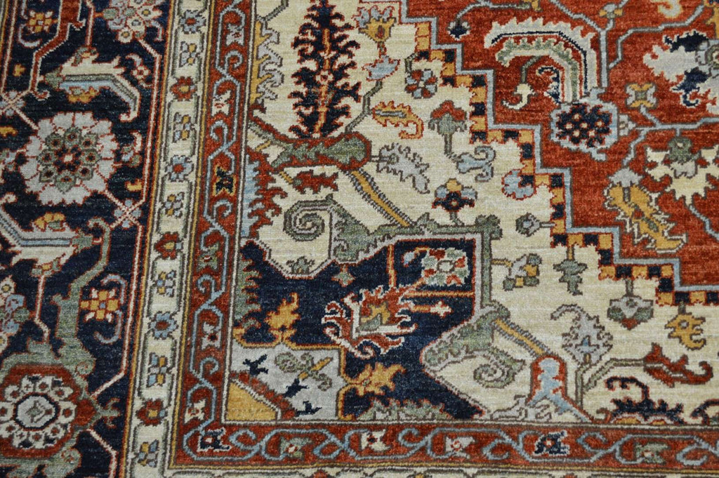 8' 0" x 9' 8" Pakistan Serapi Rug image 4