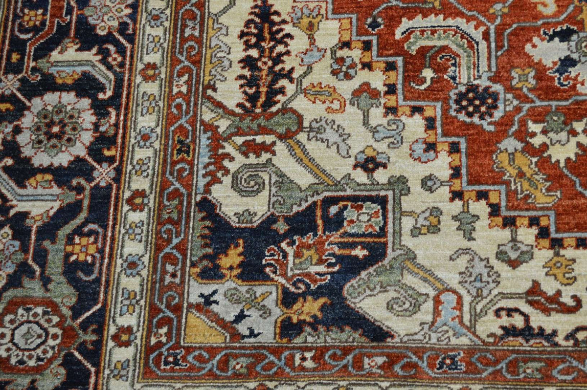 8' 0" x 9' 8" Pakistan Serapi Rug image 4