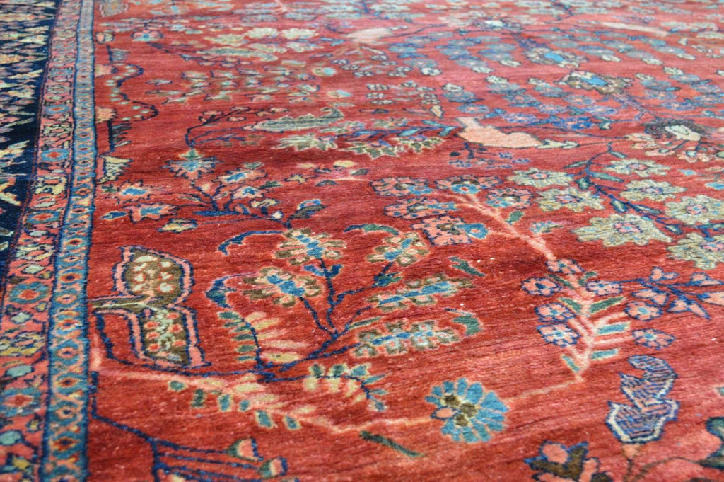 8' 8" x 12' 0" Persian Sarouk Rug image 2