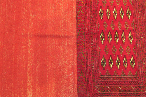 1' 9" x 4' 3" Persian Turkeman Rug image 8