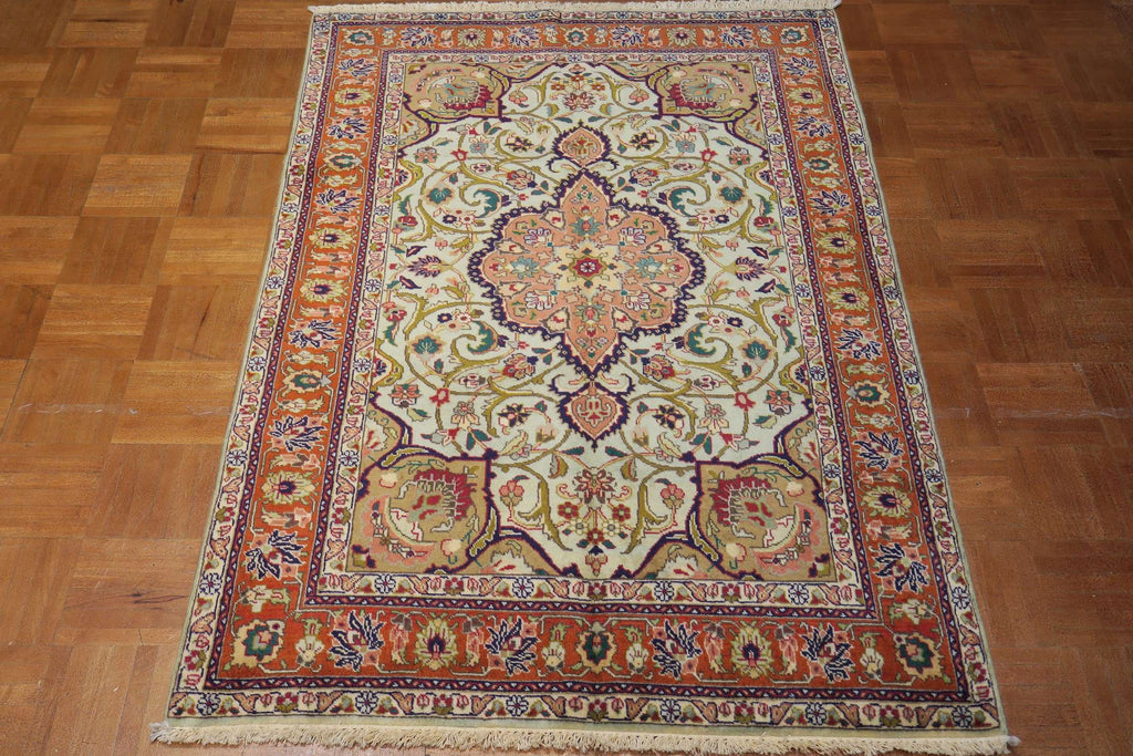 3' 2" x 4' 7" Persian Tabriz Rug image 4