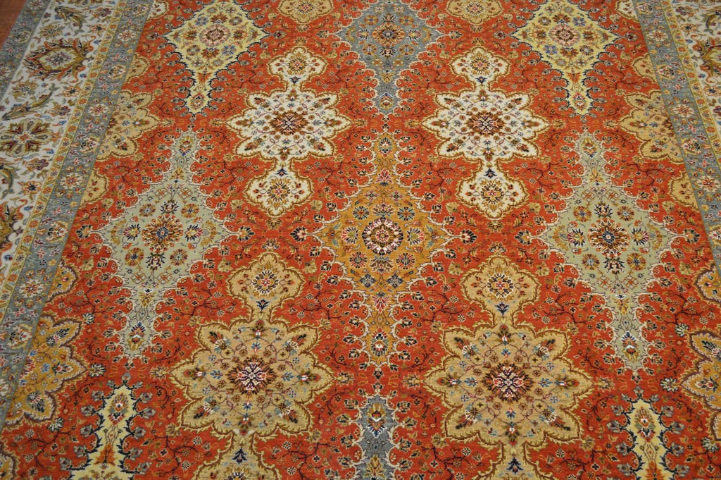 8' 1" x 9' 9" India Agra Rug image 6