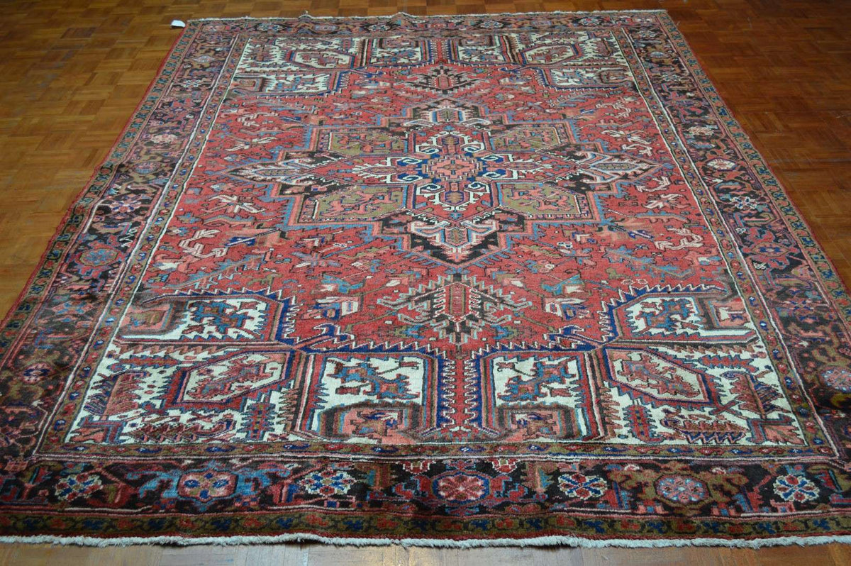 7' 8" x 10' 6" Persian Heriz Rug image 1