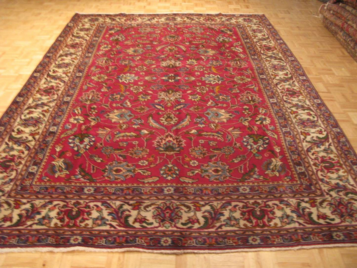 7' 9" x 11' 2" Persian Tabriz Rug image 1