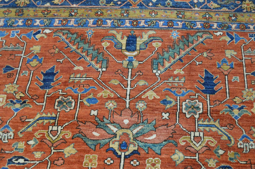 11' 8" x 19' 8" Pakistan Serapi Rug image 7