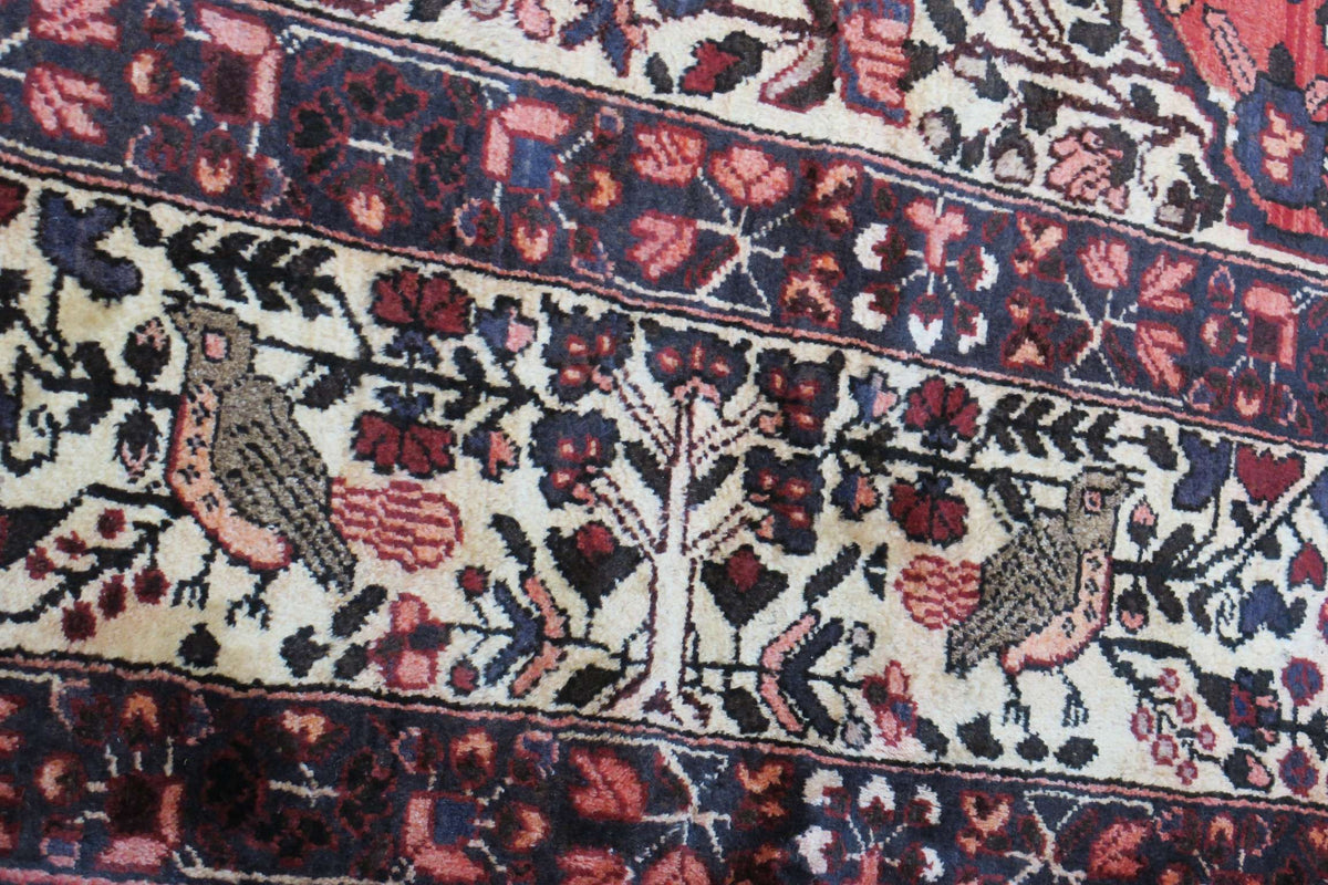 6' 9" x 10' 4" Vintage Khorasan Rug image 4