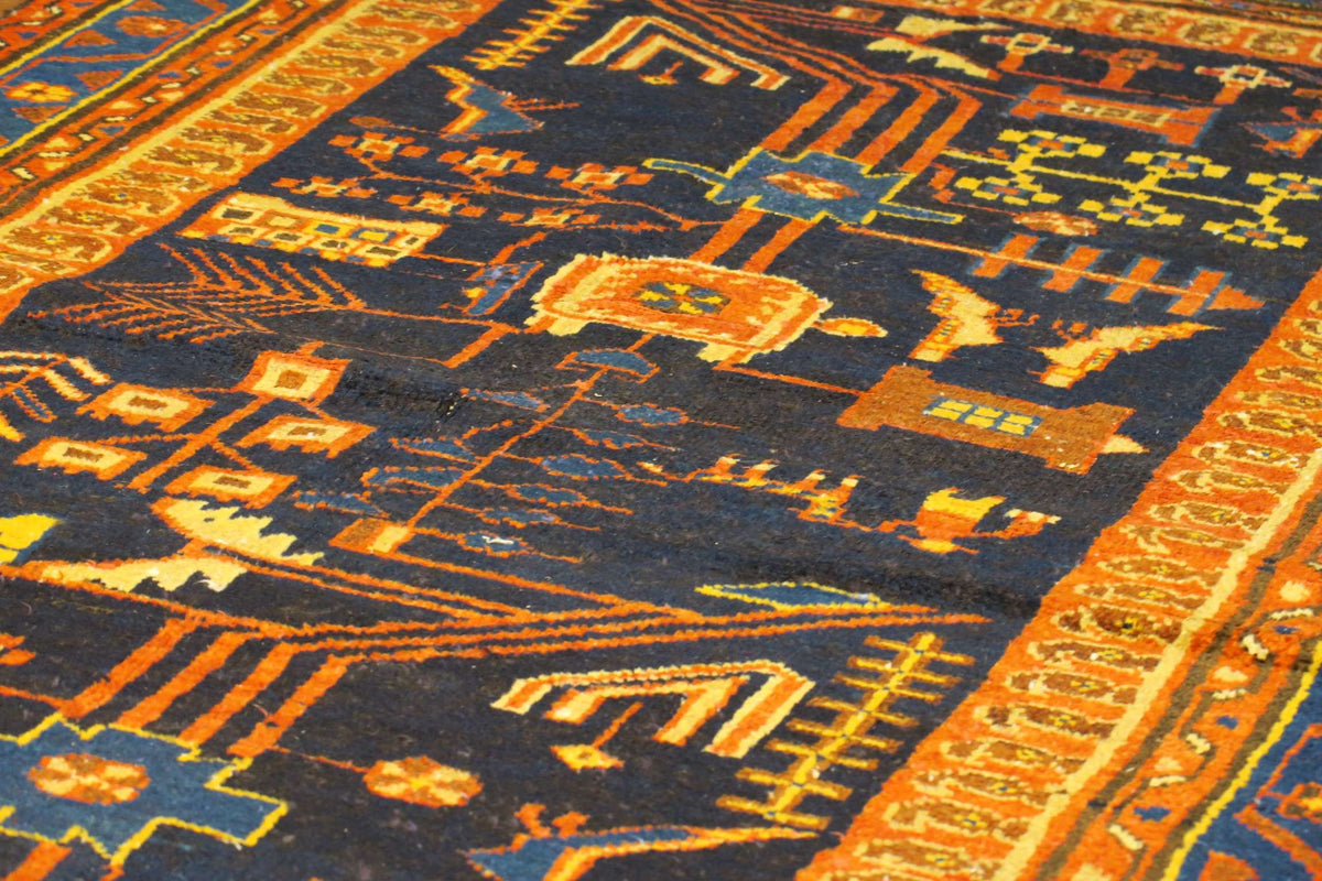 3'5'' x 10'3'' Persian Hamadan Runner image 4