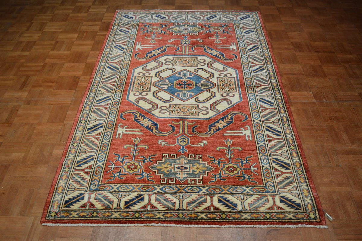 4' 3" x 7' 0" Pakistan Kazak Rug image 1
