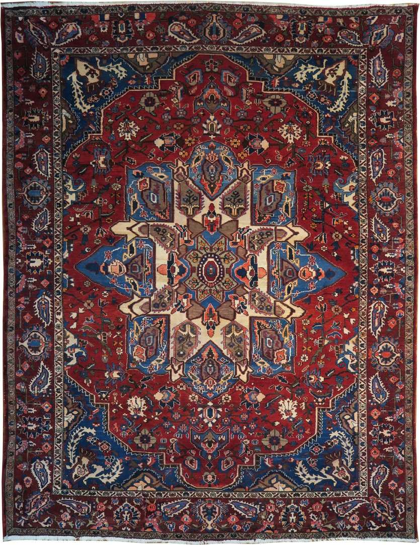9' 2" x 11' 8" Persian Bakhtiari Rug image 0