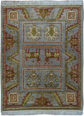1' 8" x 2' 3" India Peshawar Rug image 0