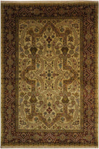 4' 2" x 6' 1" India Agra Rug image 0
