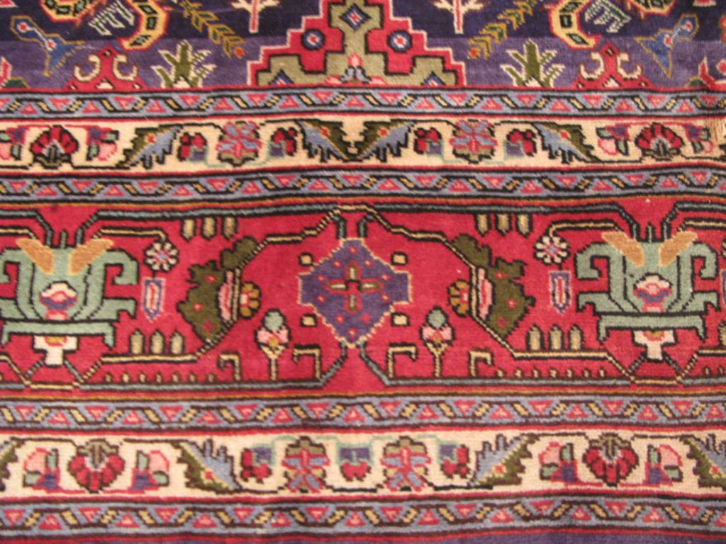 7' 1" x 11' 4" Persian Tabriz Rug image 10