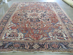 9' 9" x 13' 4" Persian Heriz Rug image 1