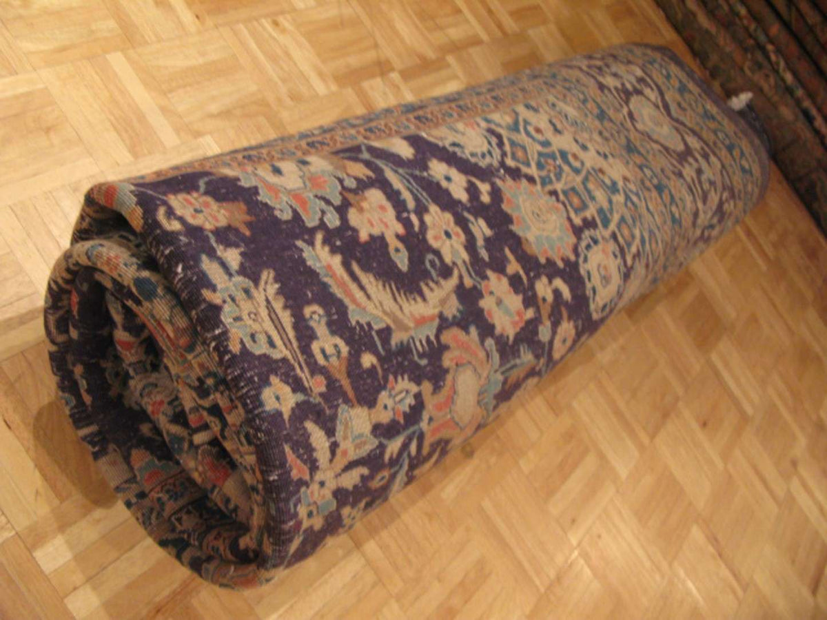8' 5" x 11' 6" Persian Kashmar Rug image 11