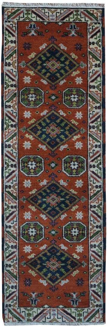 2' 0" x 6' 6" India Kazak Runner image 0