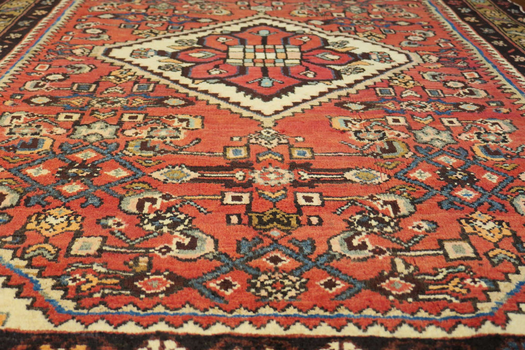 3' 7" x 4' 9" Vintage Hamadan Rug image 6