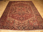 8' 0" x 11' 3" Persian Heriz Rug image 1