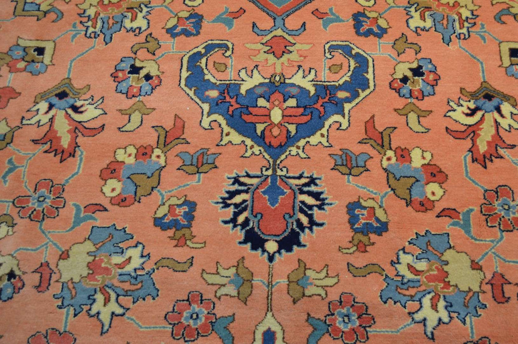 9' 8" x 18' 4" India Heriz Rug image 9