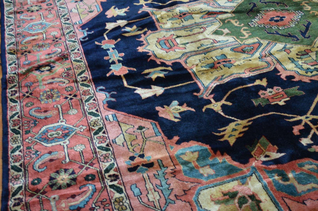 10' 0" x 14' 2" India Heriz Rug image 4