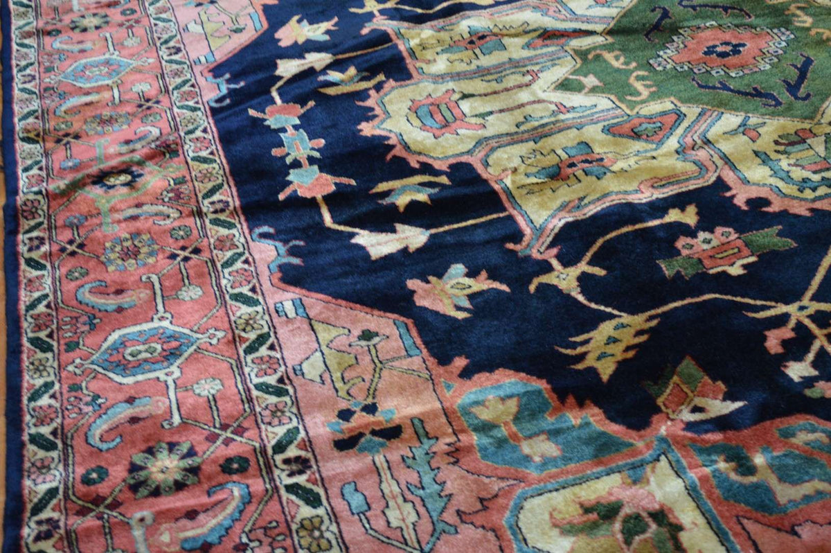 10' 0" x 14' 2" India Heriz Rug image 4
