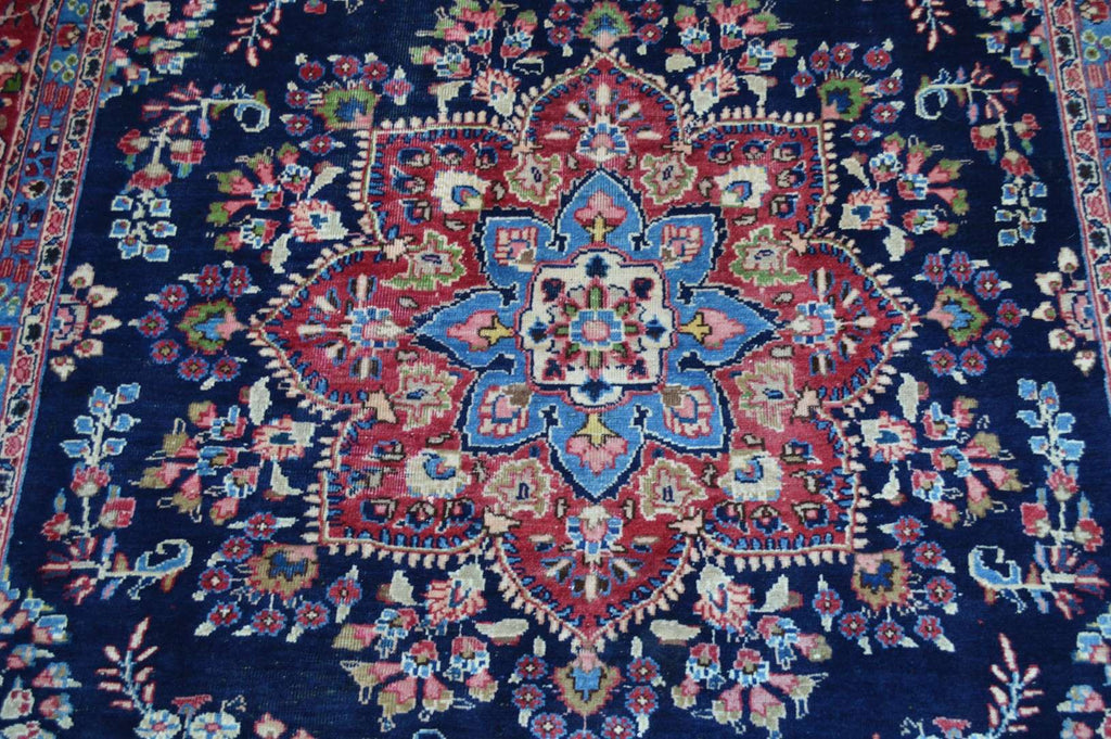 6' 6" x 9' 3" Vintage Mashhad Rug image 2