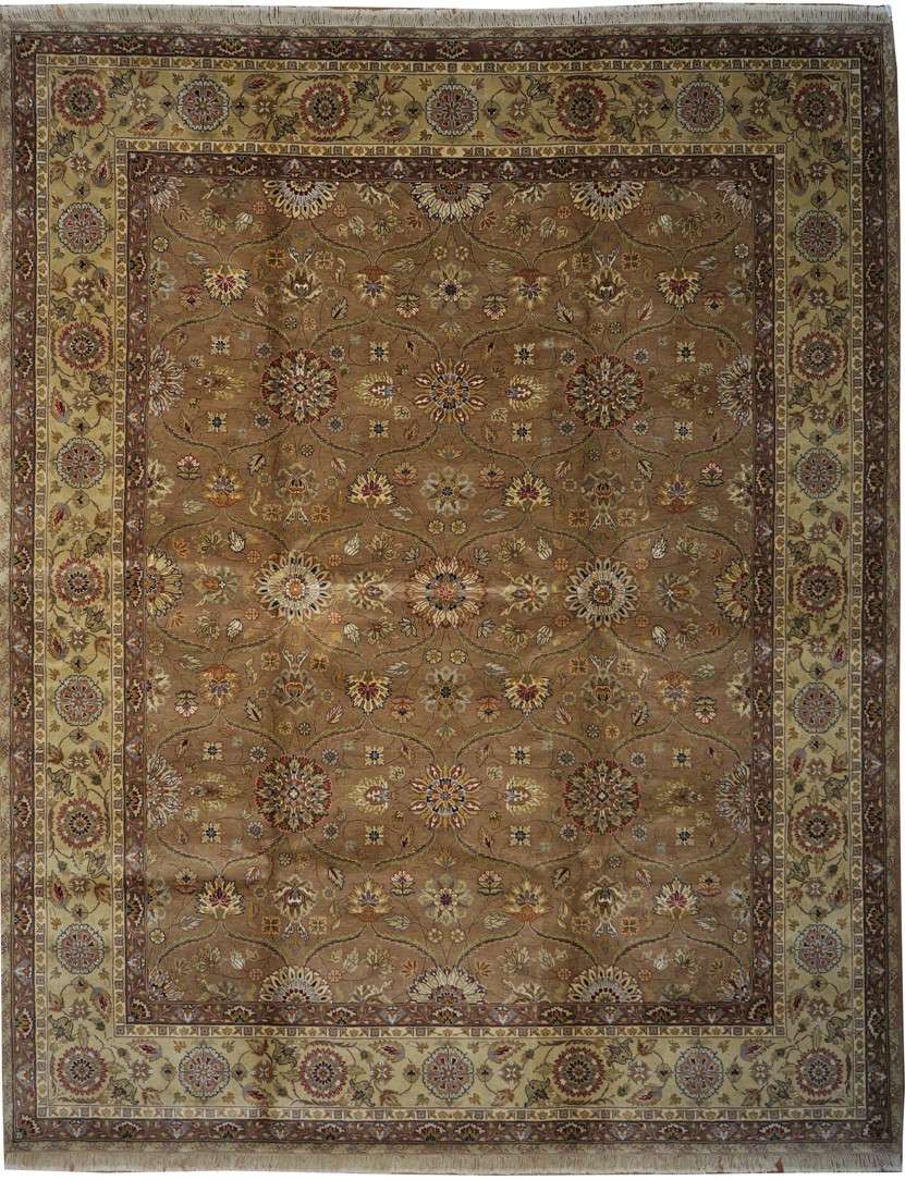7' 8" x 9' 9" India Agra Rug image 0