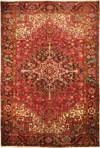 7' 3" x 10' 4" Persian Heriz Rug image 0