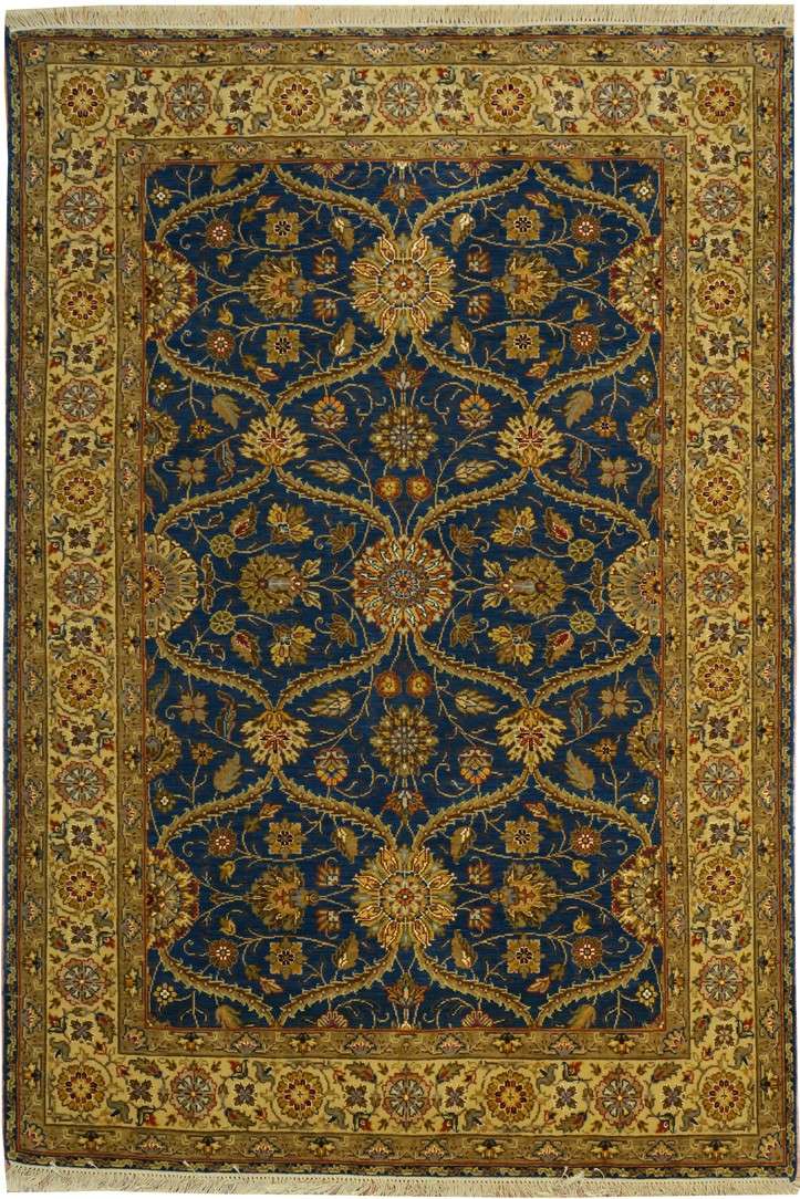 4' 2" x 6' 0" India Agra Rug image 0