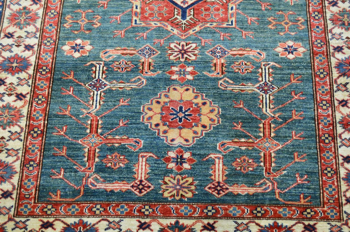 4' 0" x 5' 4" Pakistan Kazak Rug image 9