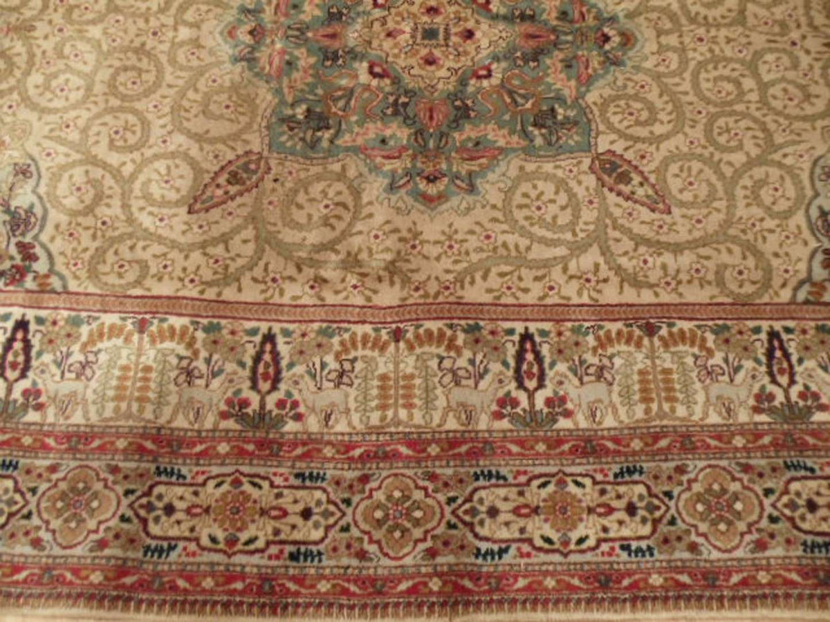 7' 1" x 10' 5" Persian Tabriz Rug image 8