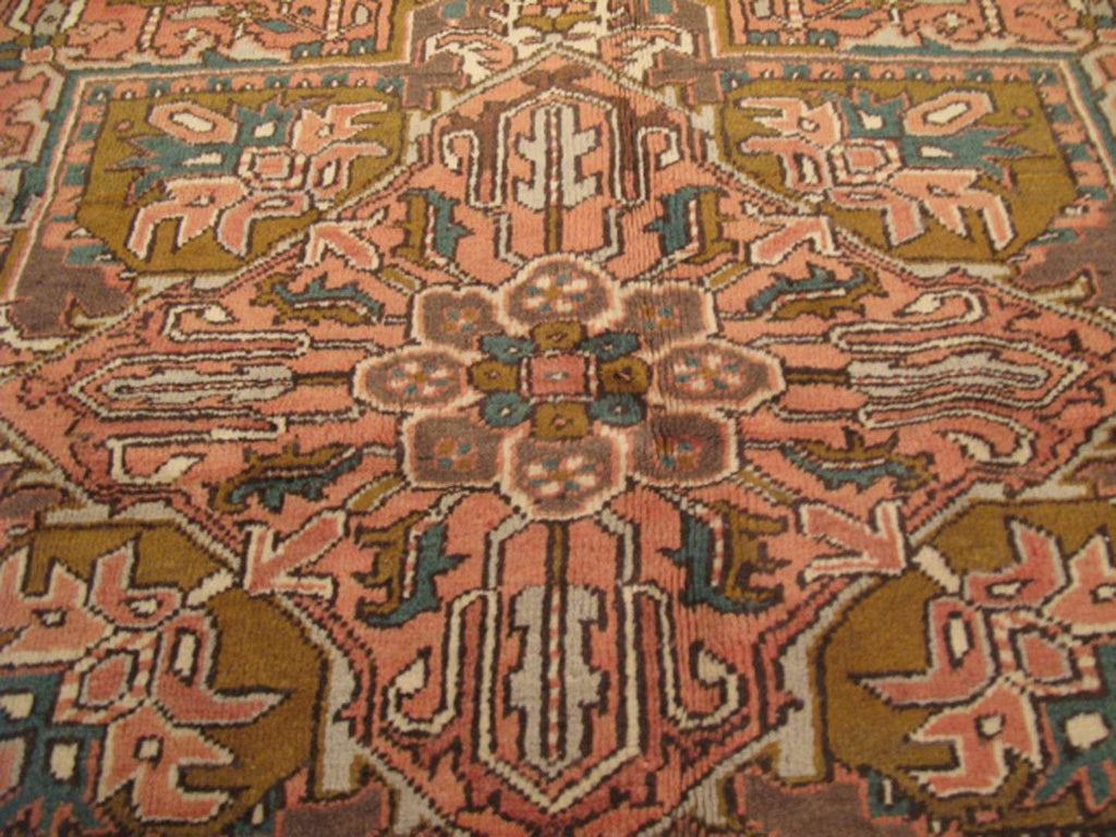 8' 1" x 11' 0" Persian Heriz Rug image 7