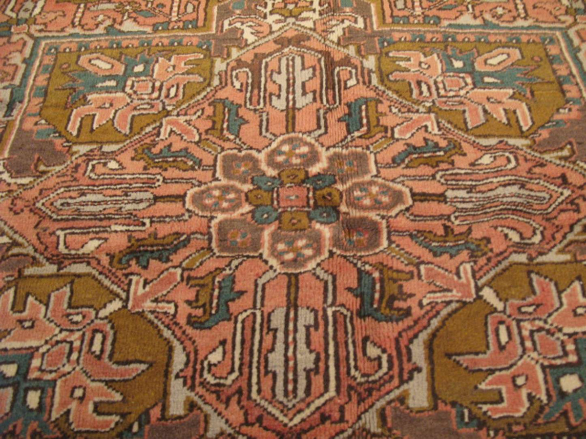 8' 1" x 11' 0" Persian Heriz Rug image 7